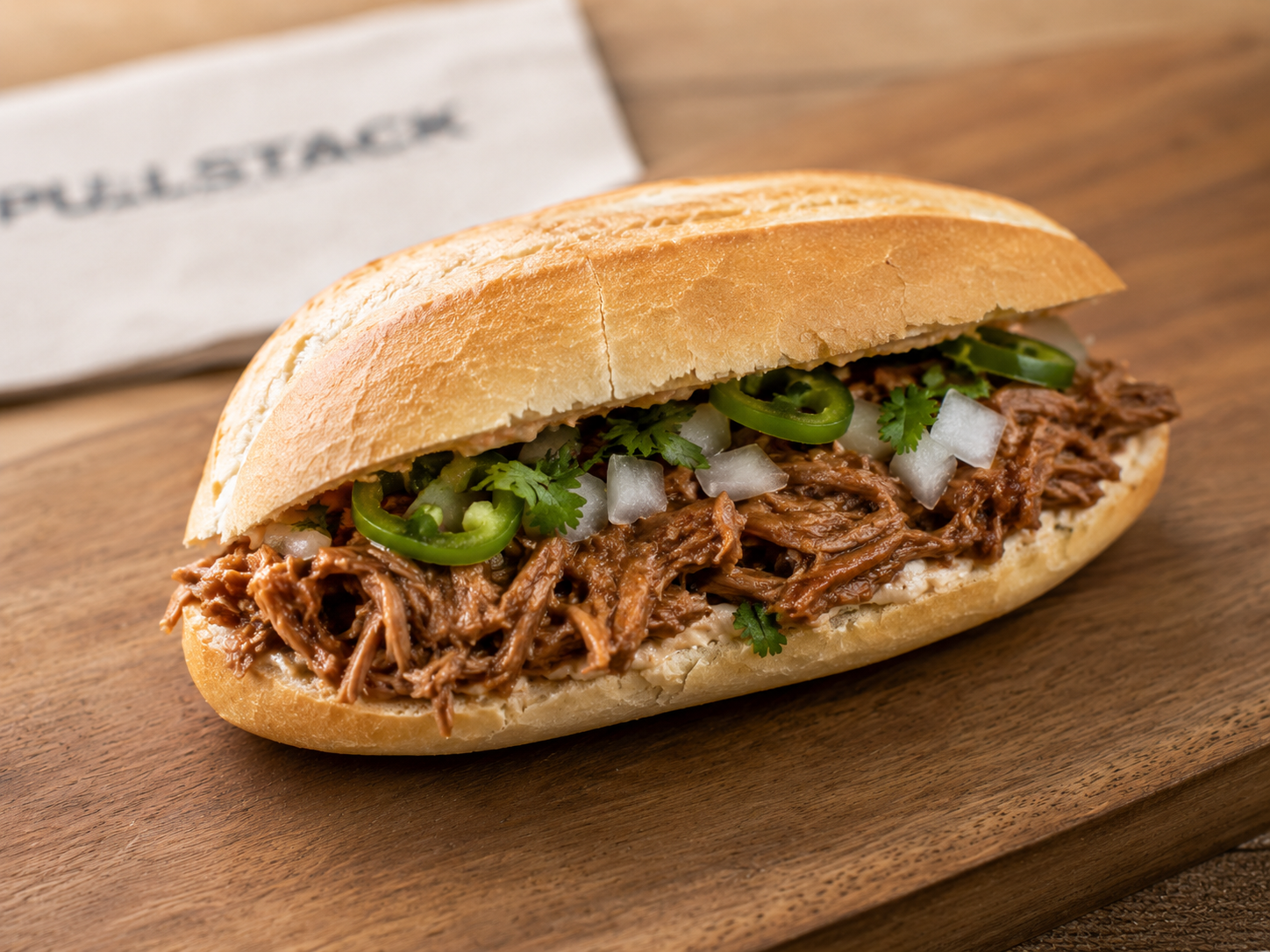 Torta PullStack con pulled pork